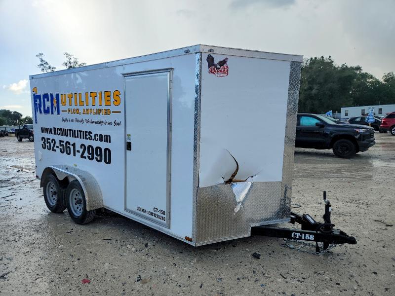 2026 Quality cargo 14' enclos VIN 50ZBE1427TN070155 COPART salvage auction — FRONT END, FL - CERT OF TITLE SLVG REBUILDABLE, sold $450 on 2026-07-16 (photo 1)