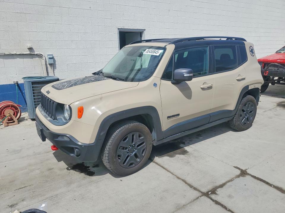 2017 Jeep Renegade VIN ZACCJBCB2HPE83502 COPART salvage auction — REAR END, Ut - Salvage Certificate, sold $350 on 2026-08-17 (photo 1)