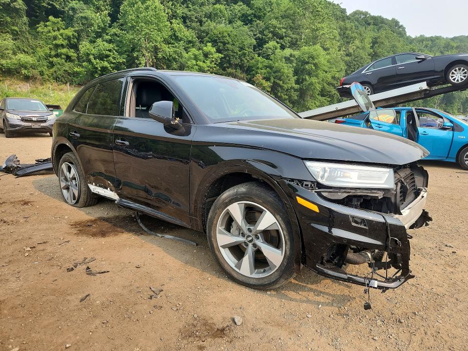 2020 Audi Q5 VIN WA1ANAFY9L2096075 COPART salvage auction — FRONT END, Fl - Certificate Of Destruction, sold $350 on 2026-07-23 (photo 4)