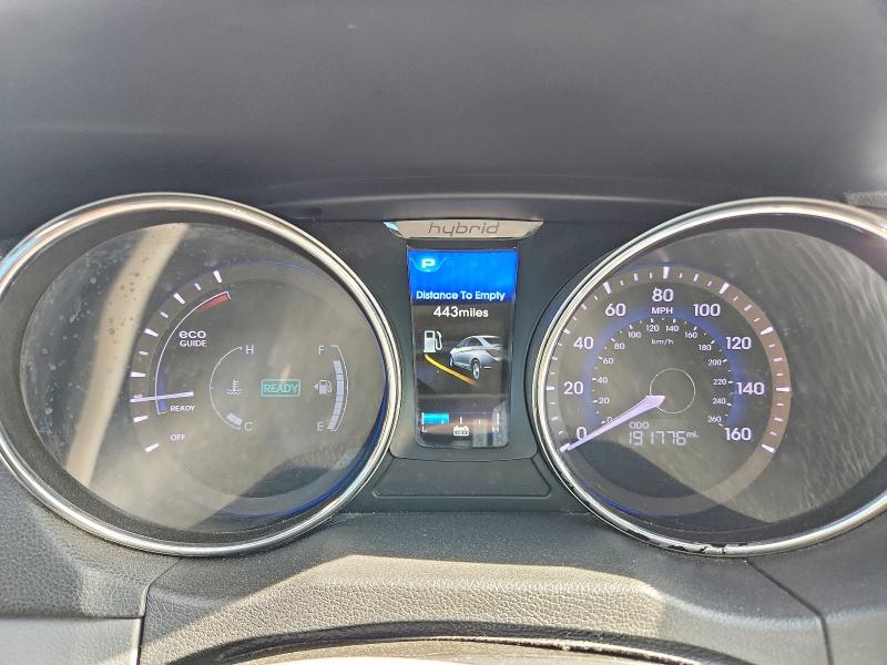 2014 Hyundai Sonata VIN KMHEC4A48EA106831 COPART salvage auction — FRONT END, Ut - Salvage Certificate, sold $675 on 2026-07-17 (photo 9)
