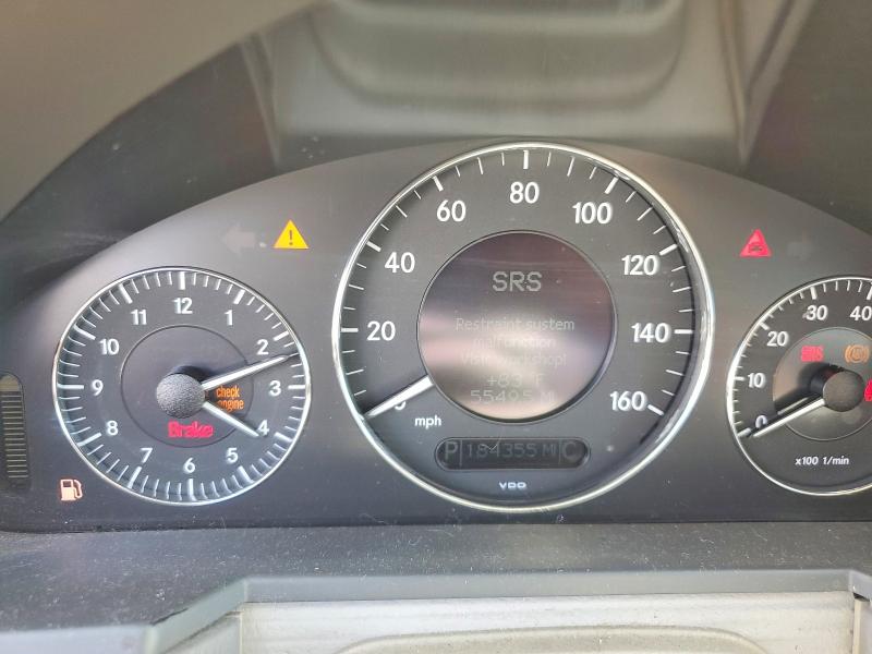 2004 Mercedes-benz E-klasse VIN WDBUF65J64X113600 COPART salvage auction — FRONT END, Ca - Salvage Certificate, sold $150 on 2026-07-21 (photo 9)