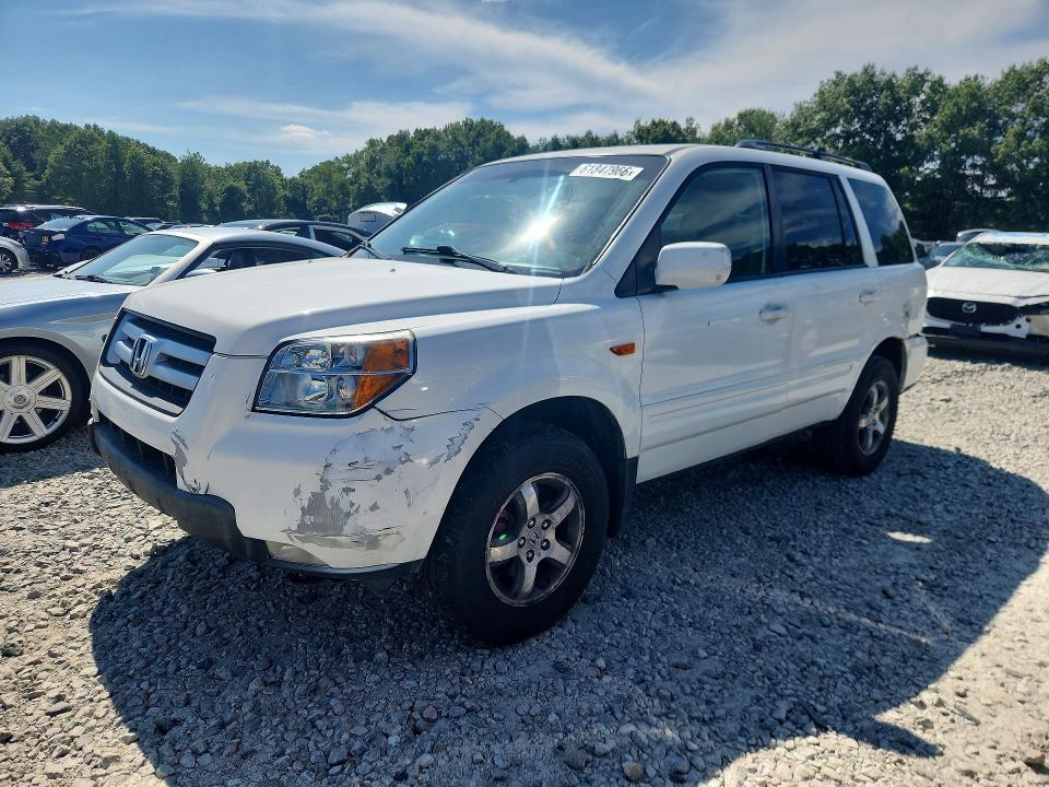 2008 Honda Pilot VIN 5FNYF18528B051682 COPART salvage auction — REAR END, MA - CERT OF TITLE-RECONSTRCTD COLL, sold $375 on 2026-07-24 (photo 1)