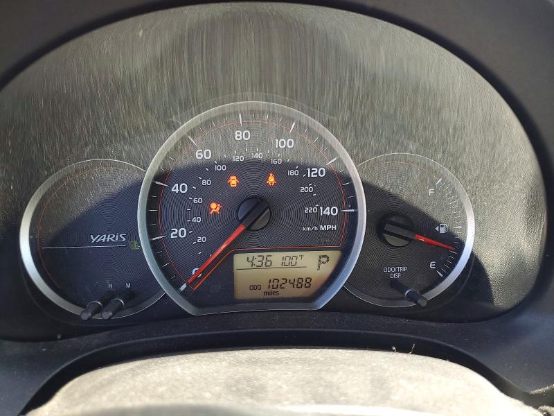 2014 Toyota Yaris VIN VNKKTUD30EA007924 COPART salvage auction — FRONT END, CA - SALVAGE CERTIFICATE, sold $1,900 on 2026-07-20 (photo 9)
