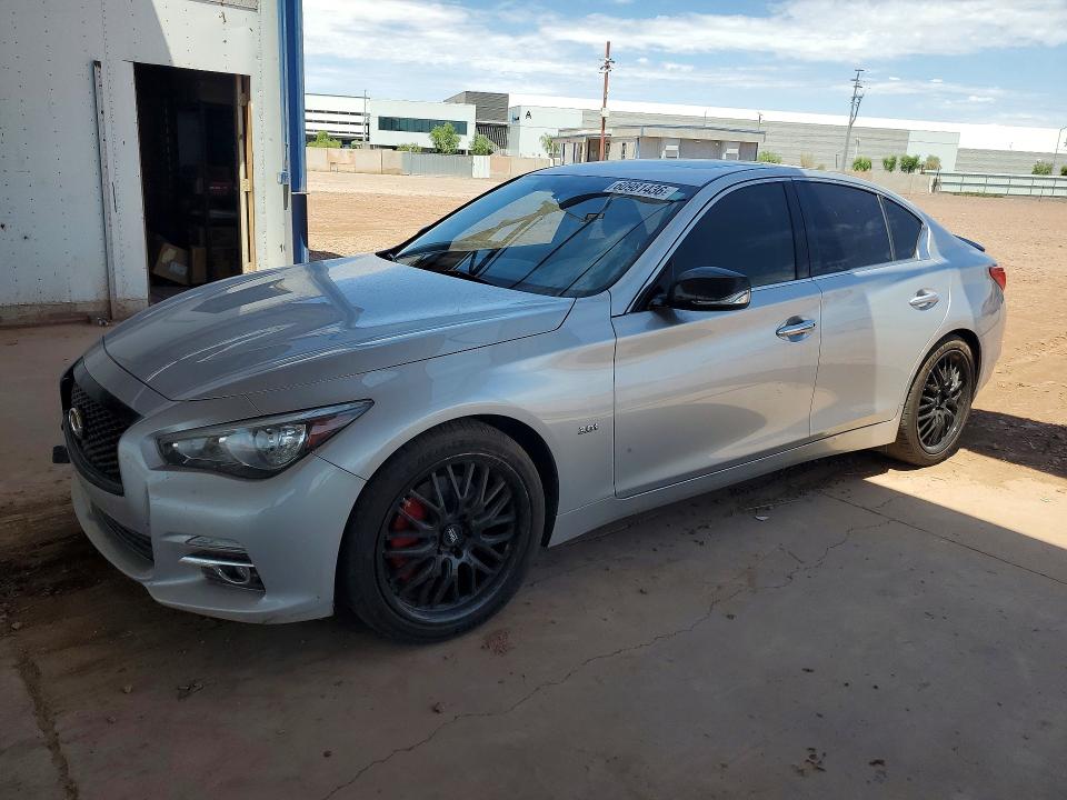 2017 Infiniti Q50 VIN JN1EV7APXHM739671 COPART salvage auction — FRONT END, Salvage Title, sold $1,200 on 2026-07-23 (photo 1)