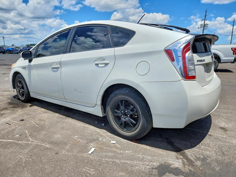 2013 Toyota Prius VIN JTDKN3DU3D5682938 COPART salvage auction — FRONT END, Fl - Certificate Of Title, sold $2,900 on 2026-07-15 (photo 2)