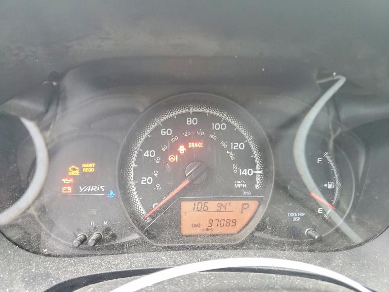 2016 Toyota Yaris VIN VNKJTUD38GA059493 COPART salvage auction — FRONT END, GA - CERT OF TITLE-SALVAGE, sold $1,100 on 2026-07-24 (photo 9)