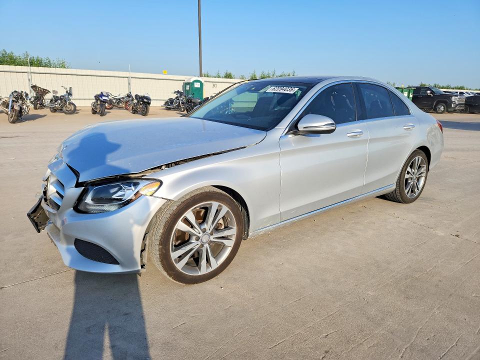 2016 Mercedes-benz C-klasse VIN WDDWF4JB3GR152415 COPART salvage auction — FRONT END, Tx - Salvage Vehicle Title, sold $3,750 on 2026-08-13 (photo 1)