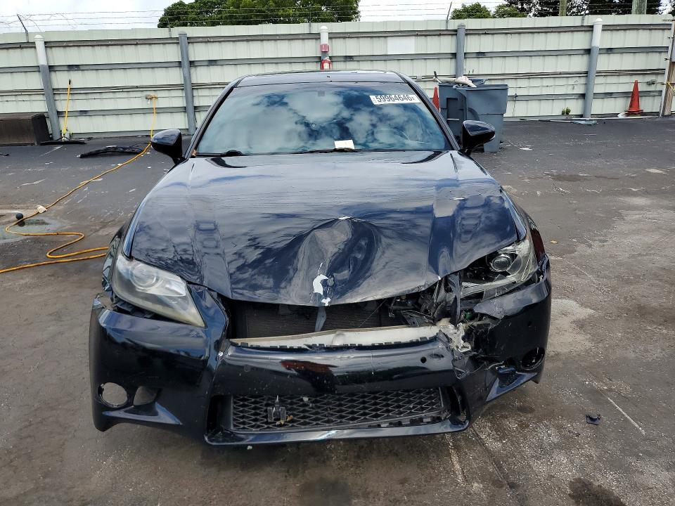 2014 Lexus Gs VIN JTHBE1BL7E5040267 COPART salvage auction — FRONT END, Fl - Cert Of Ttl-Rebuilt&Slvg Rbld, sold $475 on 2026-07-20 (photo 5)