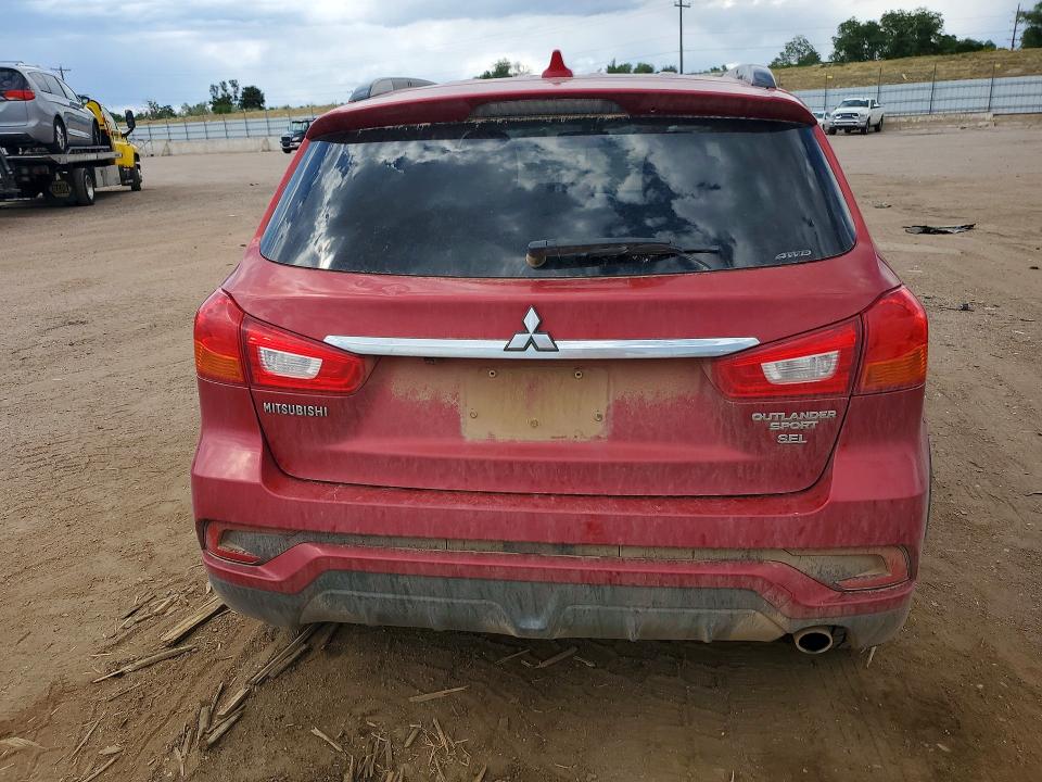 2018 Mitsubishi Outlander VIN JA4AR4AWXJU002752 COPART salvage auction — HAIL, Co - Certificate Of Title, sold $2,150 on 2026-07-29 (photo 6)