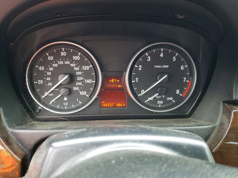 2011 BMW 3 series VIN WBADW7C54BE726883 COPART salvage auction — FRONT END, CT - CERT OF TITLE-SALVAGE, sold $450 on 2026-07-28 (photo 9)