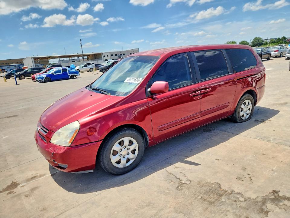 2006 Kia SEDONA VIN KNDMB233X66038693 COPART salvage auction — NORMAL WEAR, TX - CERTIFICATE OF TITLE, sold $675 on 2026-07-09 (photo 1)