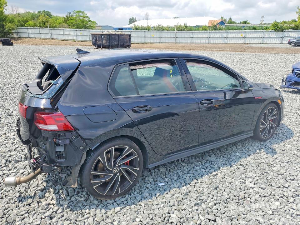 2023 Volkswagen Gti VIN WVWVA7CD4PW164806 COPART salvage auction — REAR END, Salvage Title, sold $7,400 on 2026-08-13 (photo 3)