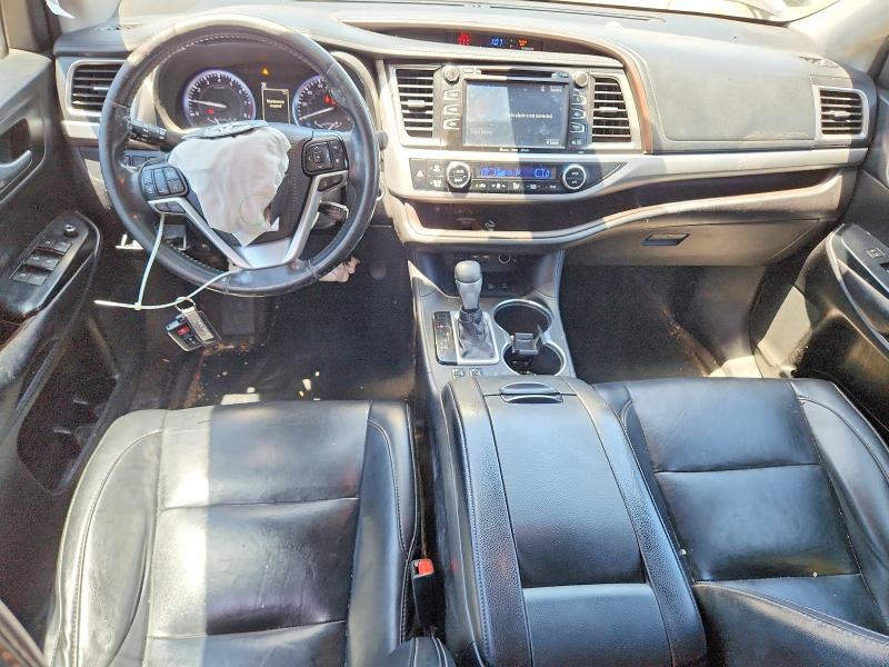 2019 Toyota Highlander VIN 5TDJZRFH5KS717926 COPART salvage auction — FRONT END, Nm - Certificate Of Title, sold $6,300 on 2026-07-23 (photo 8)