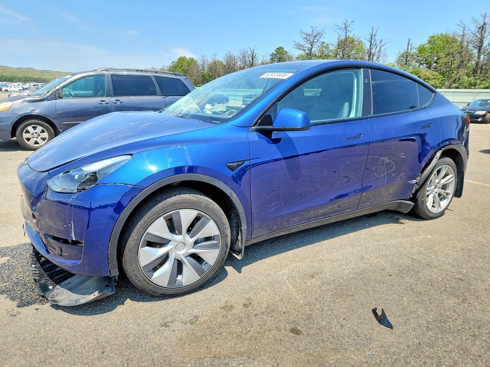 2023 Tesla Model y VIN 7SAYGDEE2PF887397 COPART salvage auction — FRONT END, NY - MV-907A SALVAGE CERTIFICATE, sold $11,500 on 2026-07-27 (photo 1)