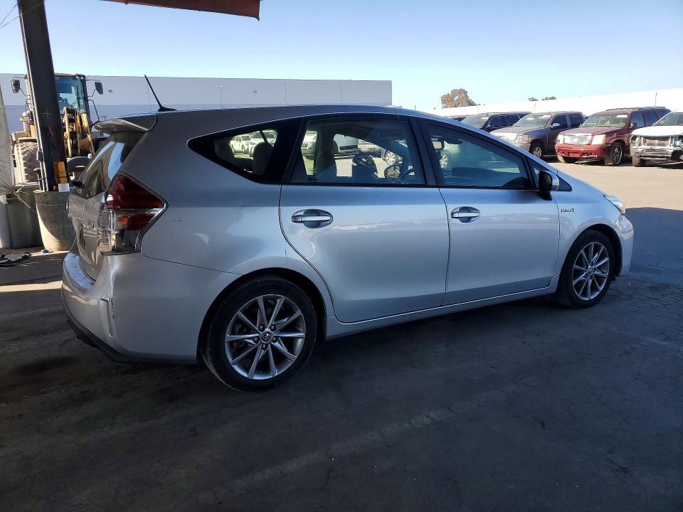 2017 Toyota Prius v VIN JTDZN3EU0HJ055866 COPART salvage auction — VANDALISM, CA - DIS/DLR/EXP ONLY CLEAN TITLE, sold $3,500 on 2026-07-21 (photo 3)
