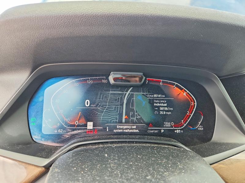 2019 BMW X5 VIN 5UXJU2C57KLN67608 COPART salvage auction — WATER/FLOOD, Tx - Salvage Title-Flood Damage, sold $2,100 on 2026-07-30 (photo 9)