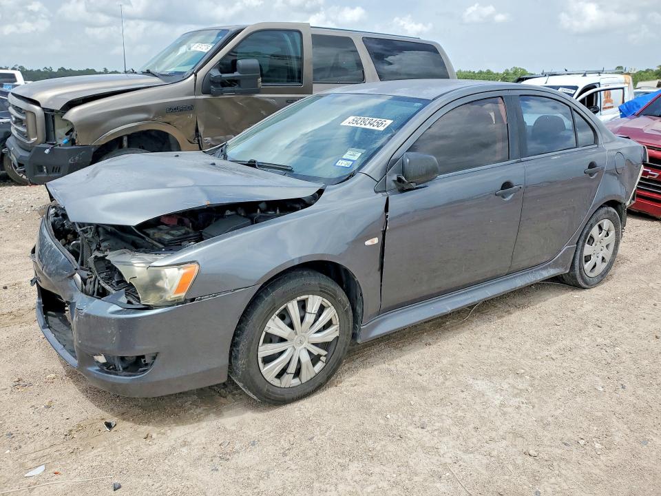 2010 Mitsubishi Lancer VIN JA32U1FU9AU032659 COPART salvage auction — FRONT END, Tx - Salvage Vehicle Title, sold $225 on 2026-07-21 (photo 1)