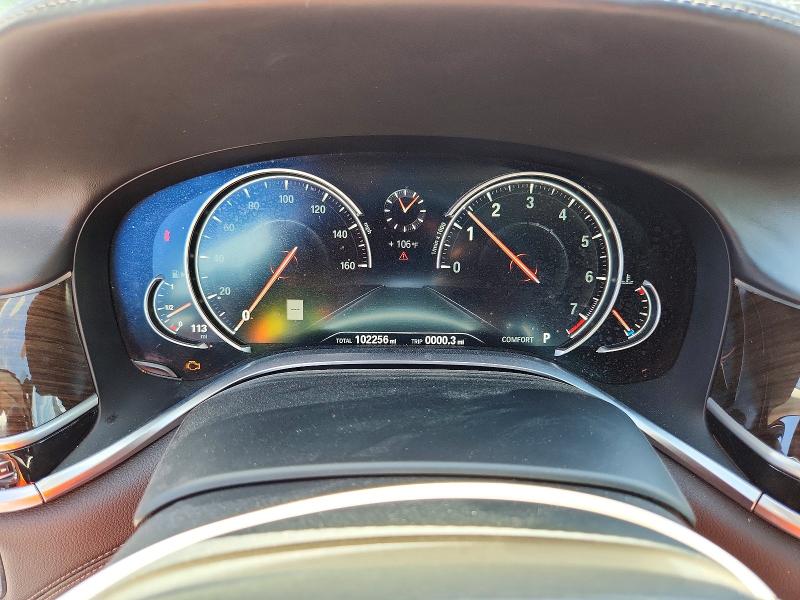 2016 BMW 7er VIN WBA7F2C57GG419252 COPART salvage auction — MINOR DENT/SCRATCHES, Fl - Certificate Of Title, sold $7,300 on 2026-07-23 (photo 9)