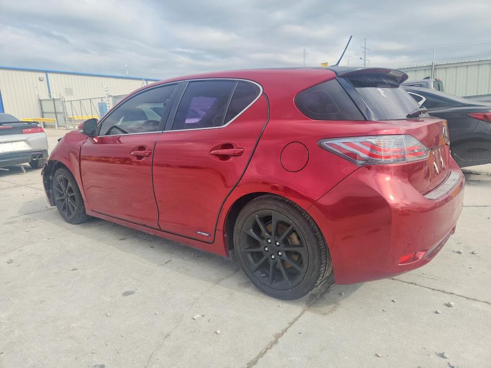 2012 Lexus Ct VIN JTHKD5BHXC2100384 COPART salvage auction — FRONT END, Tx - Salvage Vehicle Title, sold $1,650 on 2026-07-28 (photo 2)