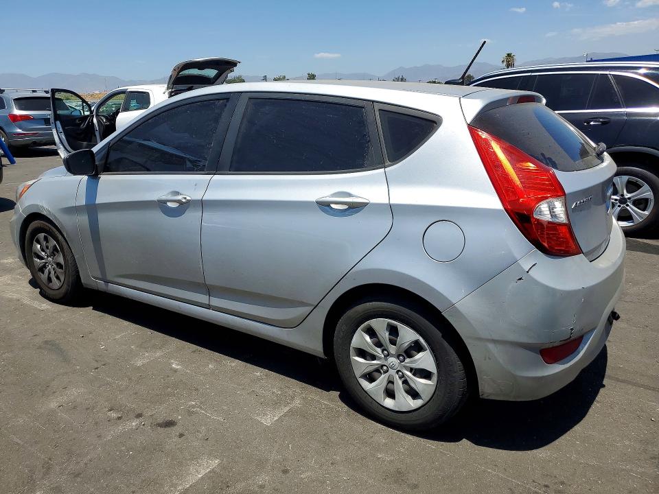 2017 Hyundai Accent VIN KMHCT5AE2HU312025 COPART salvage auction — MINOR DENT/SCRATCHES, CA - DIS/DLR/EXP ONLY CLEAN TITLE, sold $750 on 2026-07-20 (photo 2)