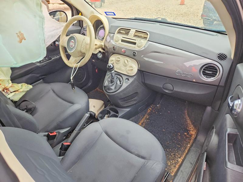 2012 Fiat 500 VIN 3C3CFFAR0CT385129 COPART salvage auction — SIDE, Tx - Salvage Vehicle Title, sold $150 on 2026-08-13 (photo 8)