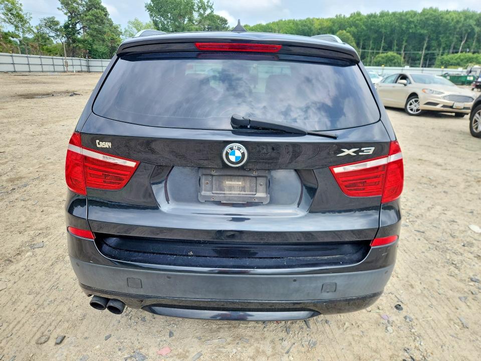 2013 BMW X3 VIN 5UXWX9C50D0A17423 COPART salvage auction — MECHANICAL, Va - Certificate Of Title, sold $100 on 2026-07-28 (photo 6)