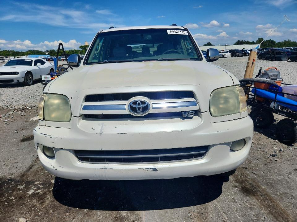 2007 Toyota Sequoia VIN 5TDZT38A47S295236 COPART salvage auction — REAR END, FL - CERTIFICATE OF TITLE (P), sold $1,600 on 2026-07-28 (photo 5)