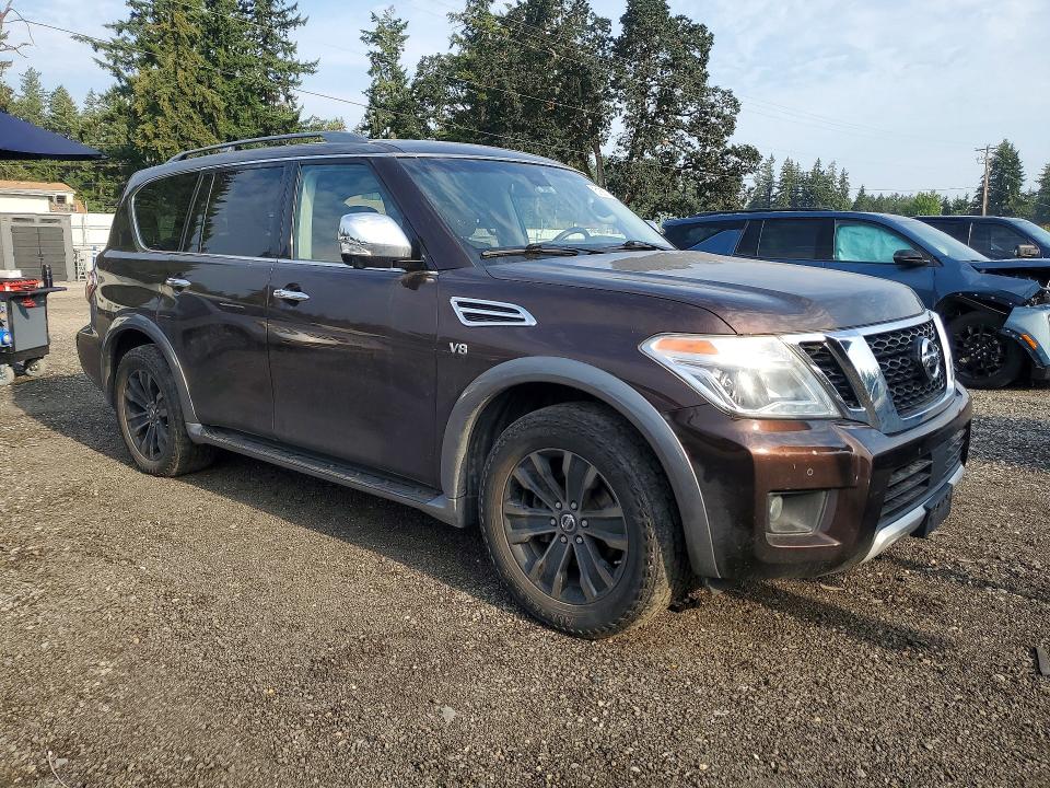 2017 Nissan Armada VIN JN8AY2NE4H9704730 COPART salvage auction — MECHANICAL, WA - VEHICLE CERT OF OWNERSHIP-TITL (P), sold $125 on 2026-07-28 (photo 4)