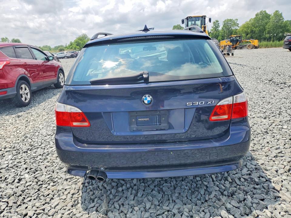 2006 BMW 5er VIN WBANN73586CN02573 COPART salvage auction — HAIL, Oh - Cert Of Title-Salvage, sold $550 on 2026-07-16 (photo 6)