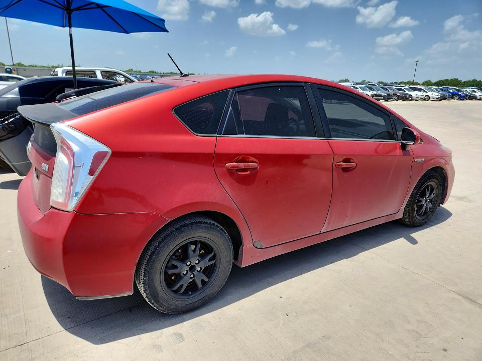 2012 Toyota Prius VIN JTDKN3DU3C1488853 COPART salvage auction — MINOR DENT/SCRATCHES, Tx - Certificate Of Title, sold $725 on 2026-07-30 (photo 3)