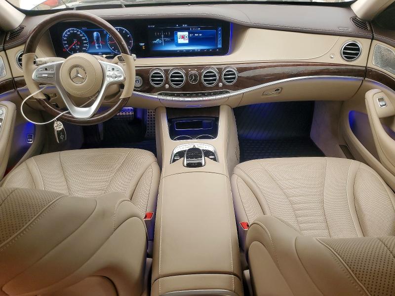 2018 Mercedes-benz S-klasse VIN WDDUF8GBXJA380360 COPART salvage auction — REAR END, On - Permit No Brand - Unfit, sold $28,500 on 2026-08-18 (photo 8)