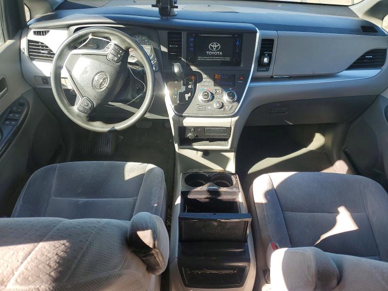 2015 Toyota Sienna VIN 5TDKK3DCXFS601057 COPART salvage auction — FRONT END, CA - SALVAGE CERTIFICATE, sold $1,050 on 2026-07-24 (photo 8)
