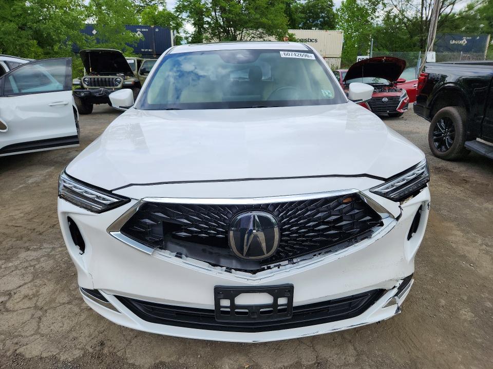 2024 Acura Mdx VIN 5J8YE1H34RL008740 COPART salvage auction — REAR END, Nj - Cert Of Title-Salvage, sold $13,800 on 2026-07-27 (photo 5)