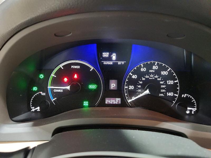 2010 Lexus Rx 450h VIN JTJBC1BAXA2029911 COPART salvage auction — FRONT END, PA - CERTIFICATE OF SALVAGE, sold $2,950 on 2026-07-21 (photo 9)