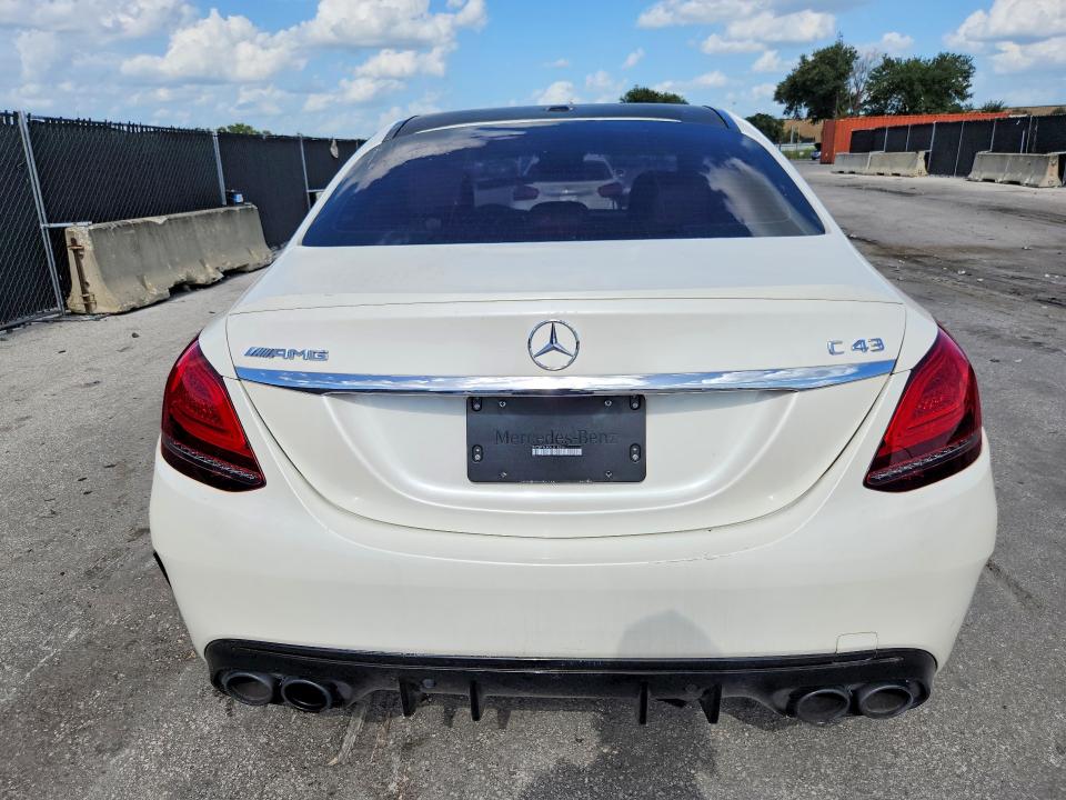 2019 Mercedes-benz C-klasse amg VIN 55SWF6EB0KU318256 COPART salvage auction — MINOR DENT/SCRATCHES, FL - CERTIFICATE OF TITLE, sold $14,300 on 2026-07-28 (photo 6)
