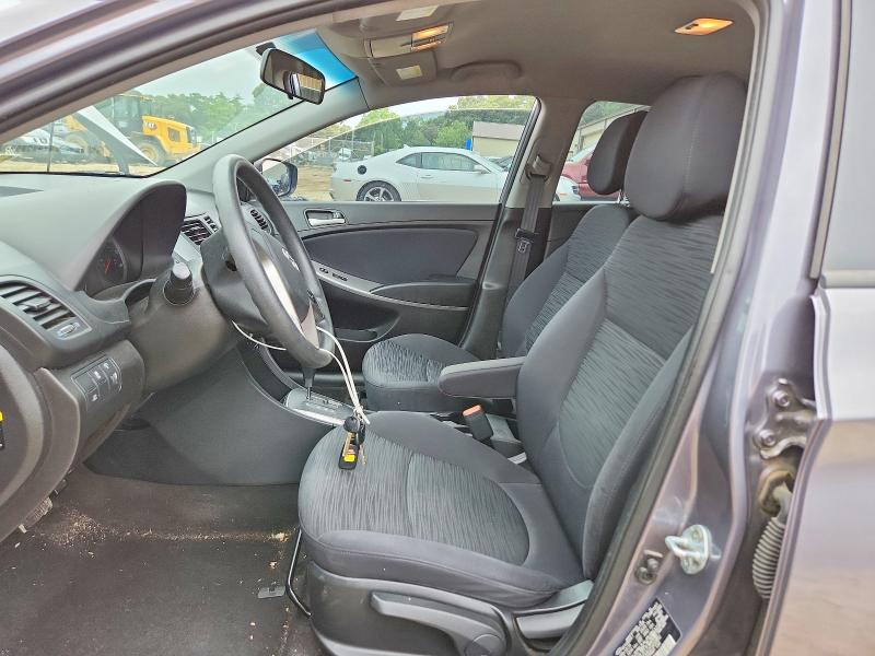2015 Hyundai Accent VIN KMHCT5AE2FU233452 COPART salvage auction — FRONT END, Md - Cert Of Salvage > 75% Damage, sold $325 on 2026-07-28 (photo 7)