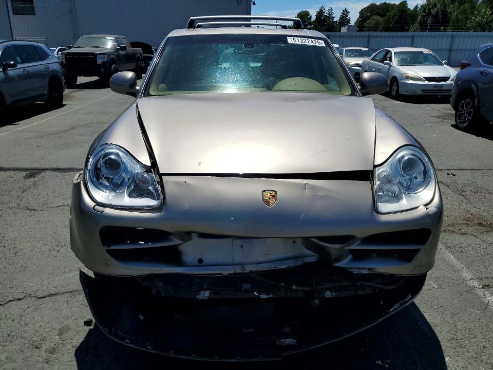 2006 Porsche Cayenne VIN WP1AB29P26LA62306 COPART salvage auction — FRONT END, Ca - Salvage Certificate, sold $125 on 2026-08-14 (photo 5)