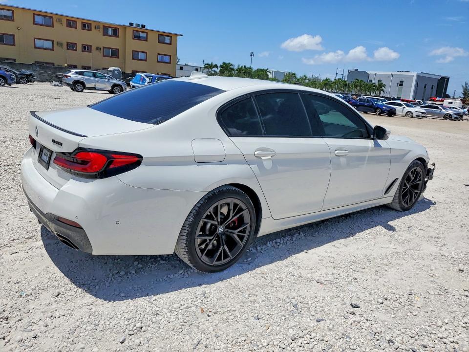2022 BMW 5er VIN WBA53BJ04NWX54446 COPART salvage auction — FRONT END, Fl - Cert Of Title Slvg Rebuildable, sold $23,600 on 2026-08-18 (photo 3)