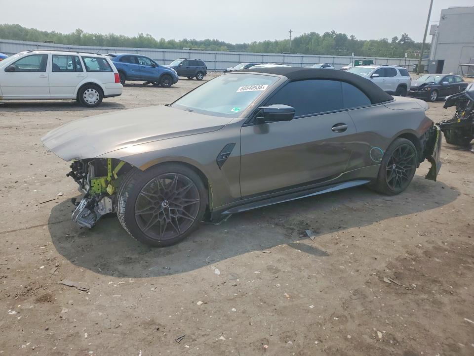 2023 BMW M4 VIN WBS33BA02PCL12269 COPART salvage auction — FRONT END, VA - CERT OF TITLE - SALVAGE, sold $18,700 on 2026-07-29 (photo 1)