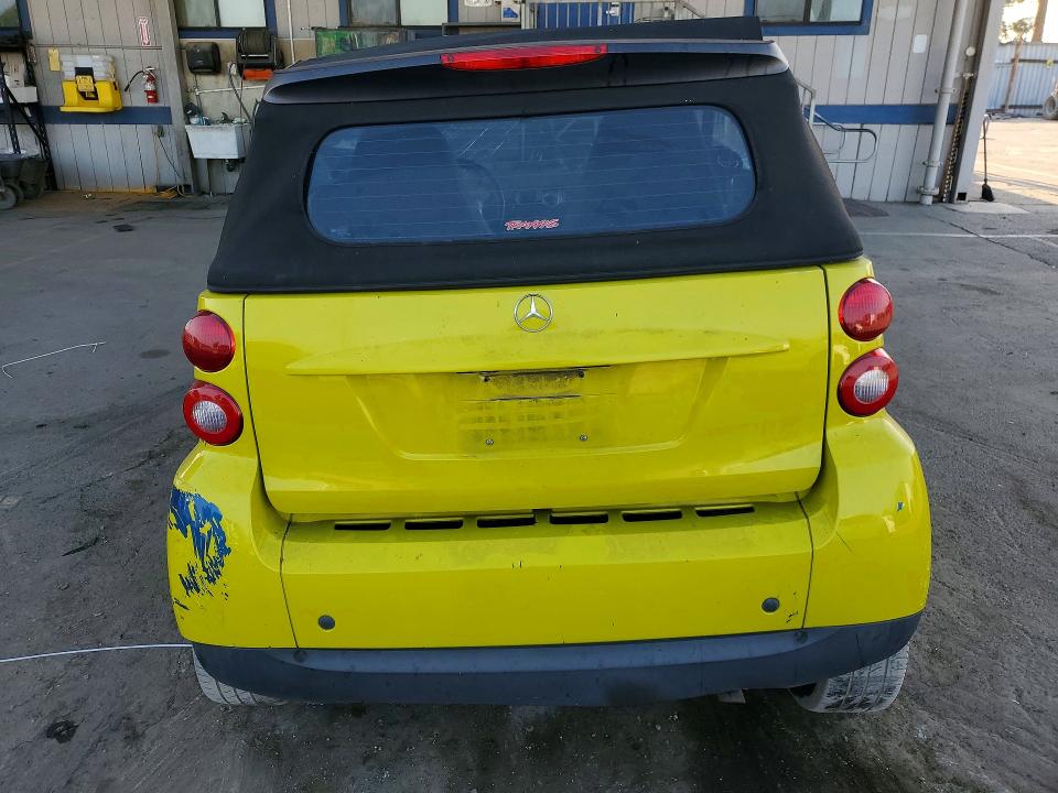 2008 Smart Fortwo VIN WMEEK31X98K169545 COPART salvage auction — FRONT END, CA - SALVAGE CERTIFICATE, sold $175 on 2026-08-13 (photo 6)