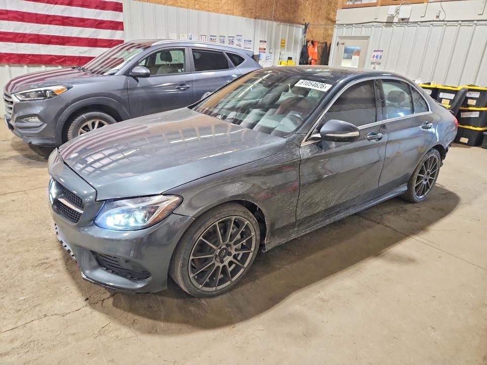 2015 Mercedes-benz C-klasse VIN 55SWF4KB3FU007936 COPART salvage auction — REAR END, Ak - Cert Of Veh Title-Reconstructe, sold $2,100 on 2026-07-21 (photo 1)