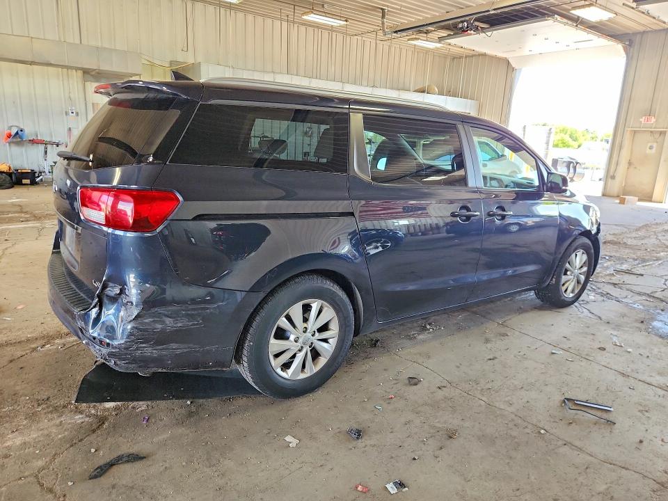 2016 Kia SEDONA VIN KNDMB5C19G6207295 COPART salvage auction — REAR END, Wi - Junked Vehicle Bill Of Sale, sold $2,350 on 2026-07-13 (photo 3)