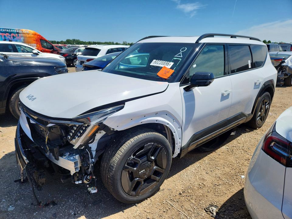 2026 Kia Ev9 VIN 5XYAEFS56TG005008 COPART salvage auction — FRONT END, IL - SALVAGE CERTIFICATE, sold $10,600 on 2026-08-27 (photo 1)