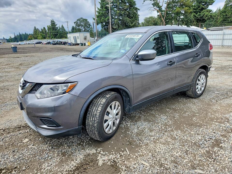 2016 Nissan Rogue VIN KNMAT2MT0GP674601 COPART salvage auction — REAR END, Wa - Bill Of Sale, sold $800 on 2026-07-28 (photo 1)