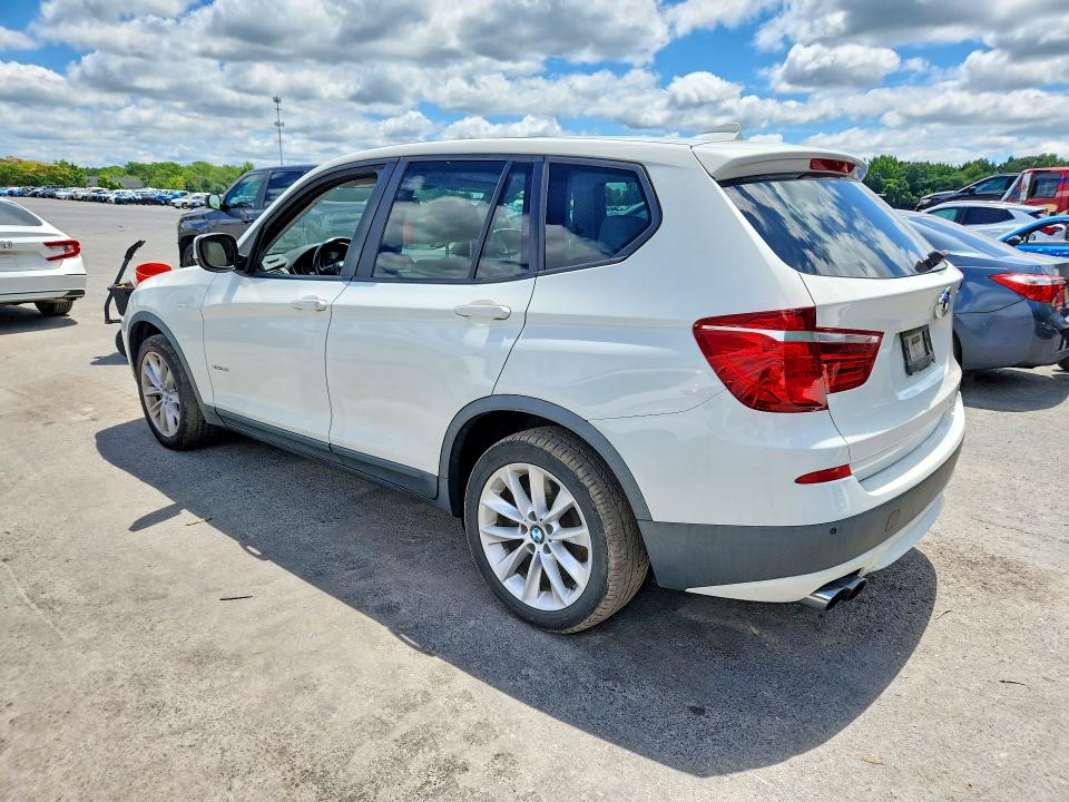 2013 BMW X3 VIN 5UXWX9C50D0A27109 COPART salvage auction — WATER/FLOOD, NJ - CERT OF TITLE-SALVAGE FLOOD, sold $550 on 2026-07-28 (photo 2)