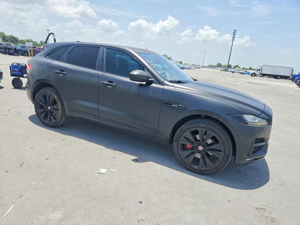 2017 Jaguar F-pace VIN SADCL2BV1HA061991 COPART salvage auction — SIDE, Fl - Cert Of Title Slvg Rebuildable, sold $5,300 on 2026-07-20 (photo 4)