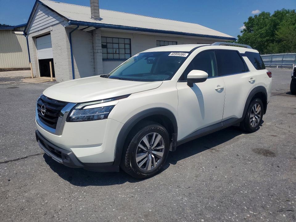 2022 Nissan Pathfinder VIN 5N1DR3CC5NC269014 COPART salvage auction — MINOR DENT/SCRATCHES, IN - CERTIFICATE OF TITLE (P), sold $17,300 on 2026-07-28 (photo 1)