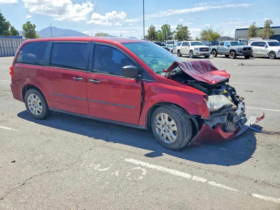 2016 Dodge Caravan VIN 2C4RDGBG1GR220777 COPART salvage auction — FRONT END, Nm - Cert Of Title-Salvage, sold $600 on 2026-08-21 (photo 4)