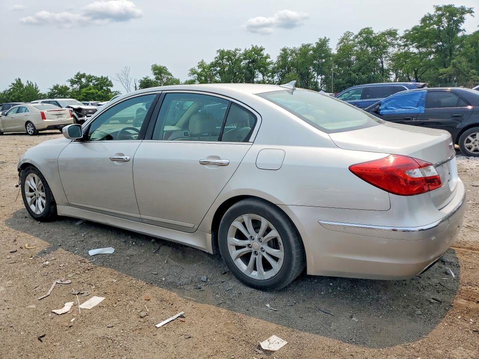 2012 Hyundai Genesis VIN KMHGC4DD0CU177859 COPART salvage auction — FRONT END, MD - CERT OF SALVAGE > 75% DAMAGE (P), sold $125 on 2026-07-21 (photo 2)