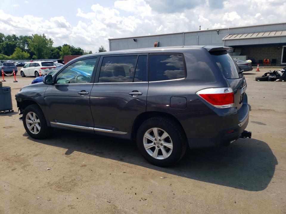2013 Toyota Highlander VIN 5TDBK3EH1DS178814 COPART salvage auction — FRONT END, Ct - Certificate Of Title, sold $2,950 on 2026-07-31 (photo 2)
